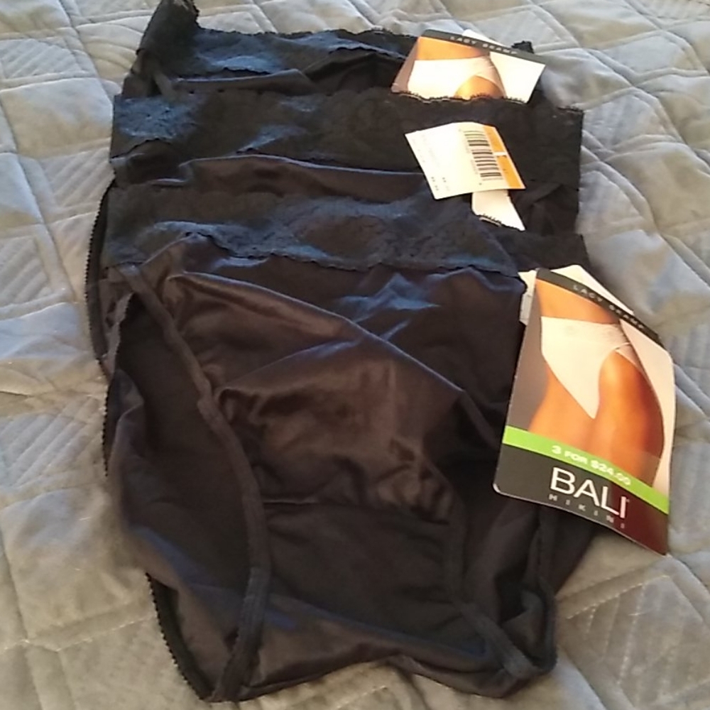 3 pairs NWT thigh cut black panties